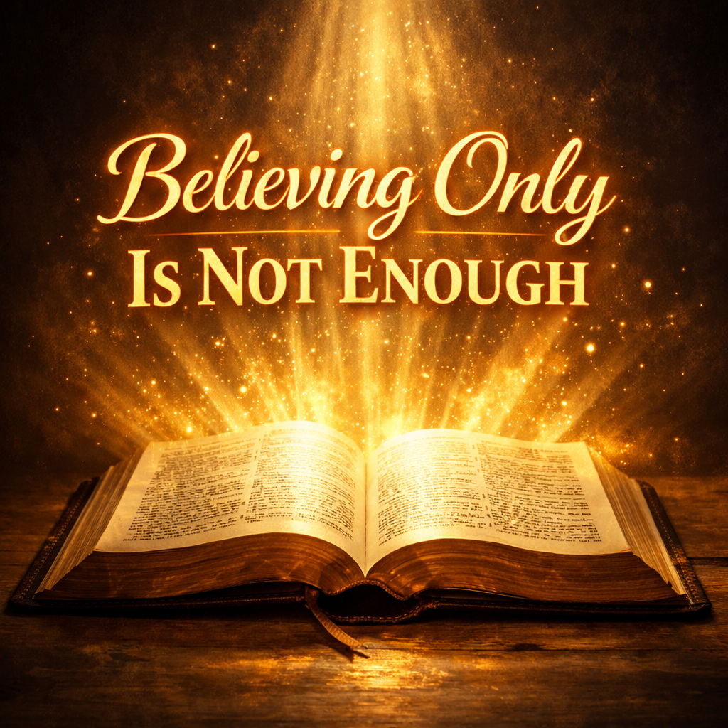 Believing Only Is Not Enough.