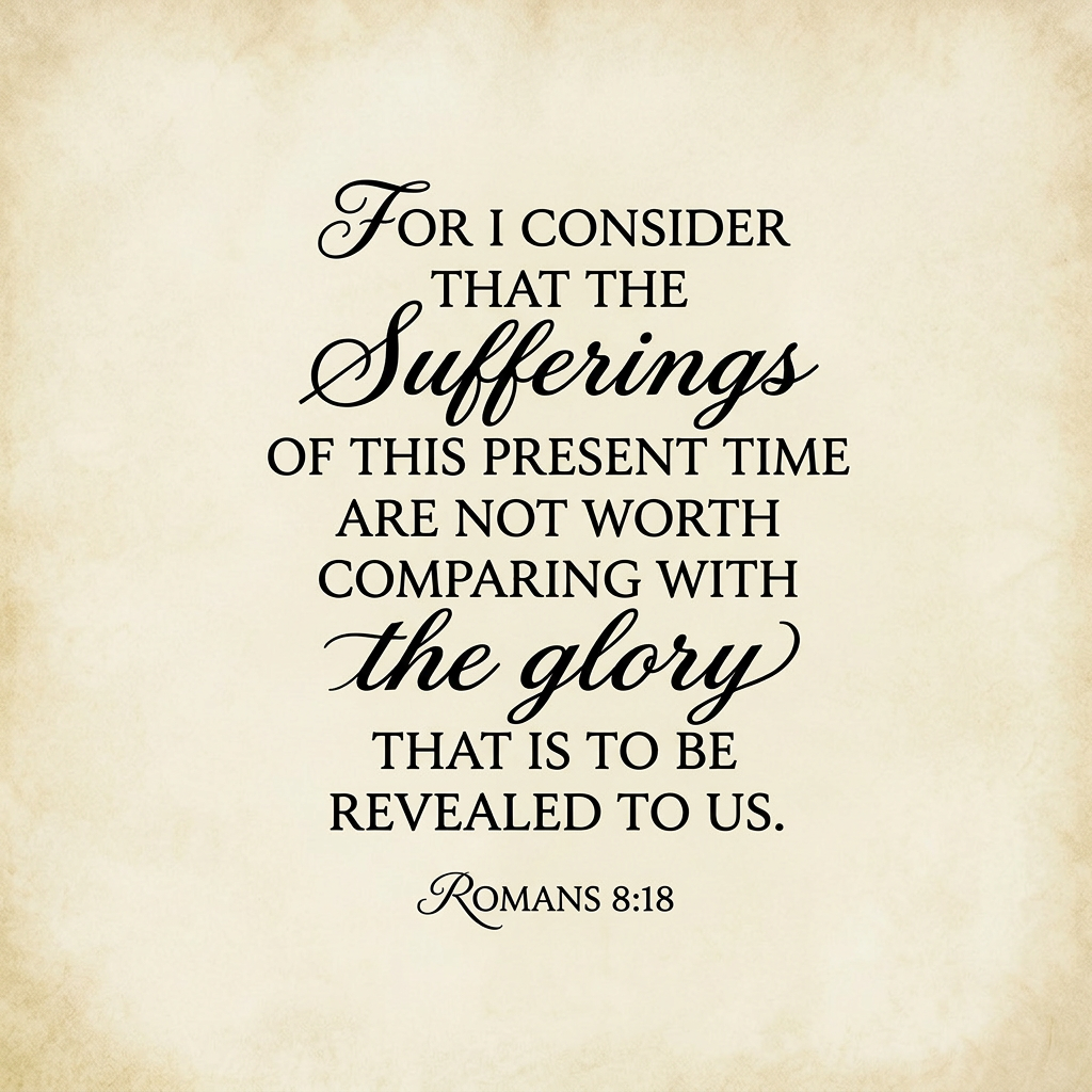 Romans 8:18 Romans 8:18