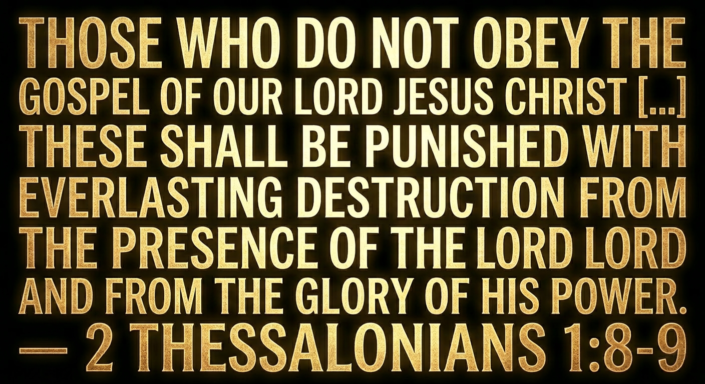 2 Thessalonians 1:8-9