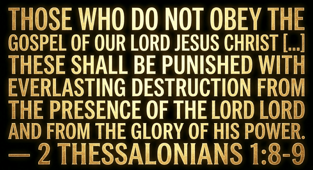 Eternal Consequences of Disobeying the&nbsp;Gospel